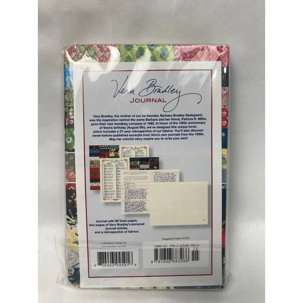 Vera Bradley 100th Anniversary Journal Patchwork New Sealed Retrospective